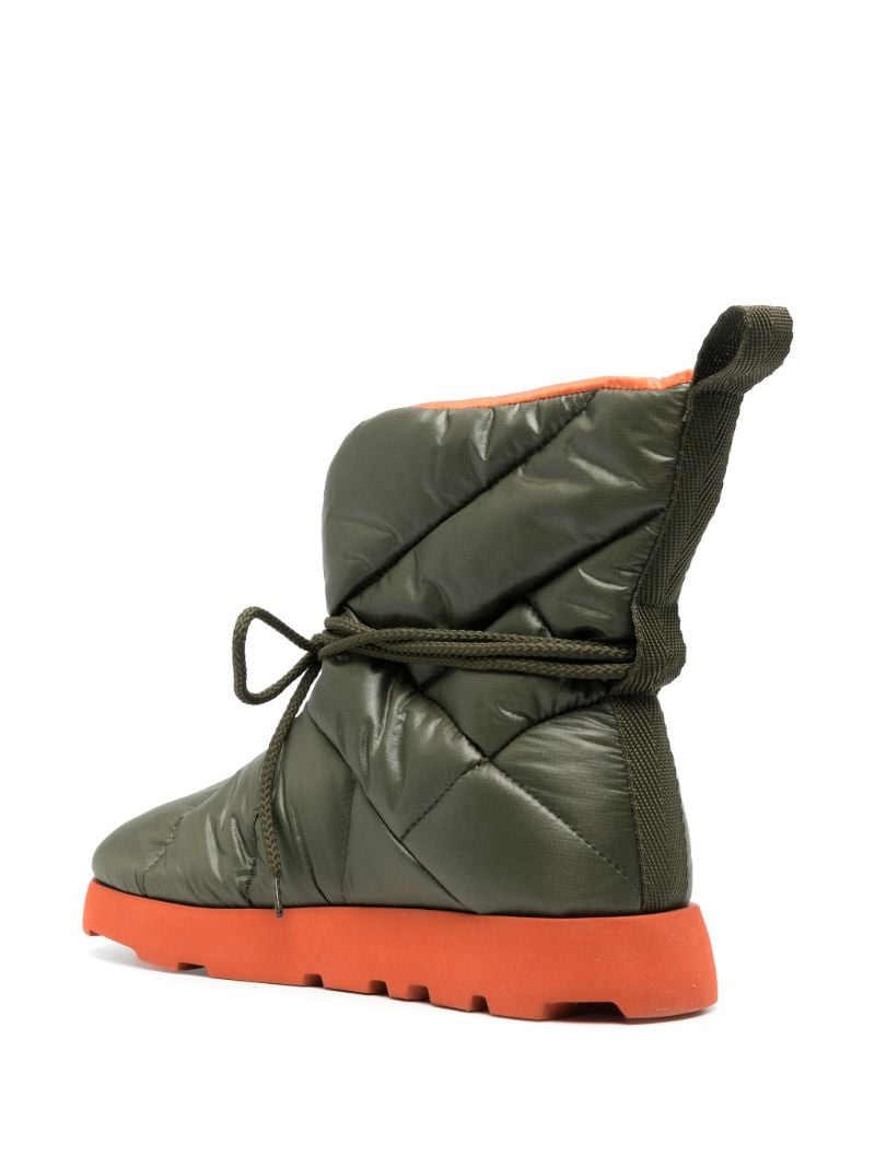 Green Laccio Padded Ankle Boots