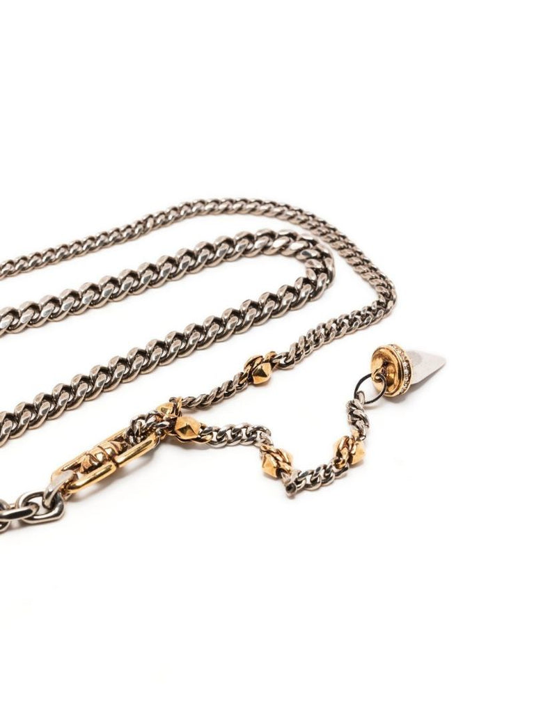 Silver Layered Pendant Necklace