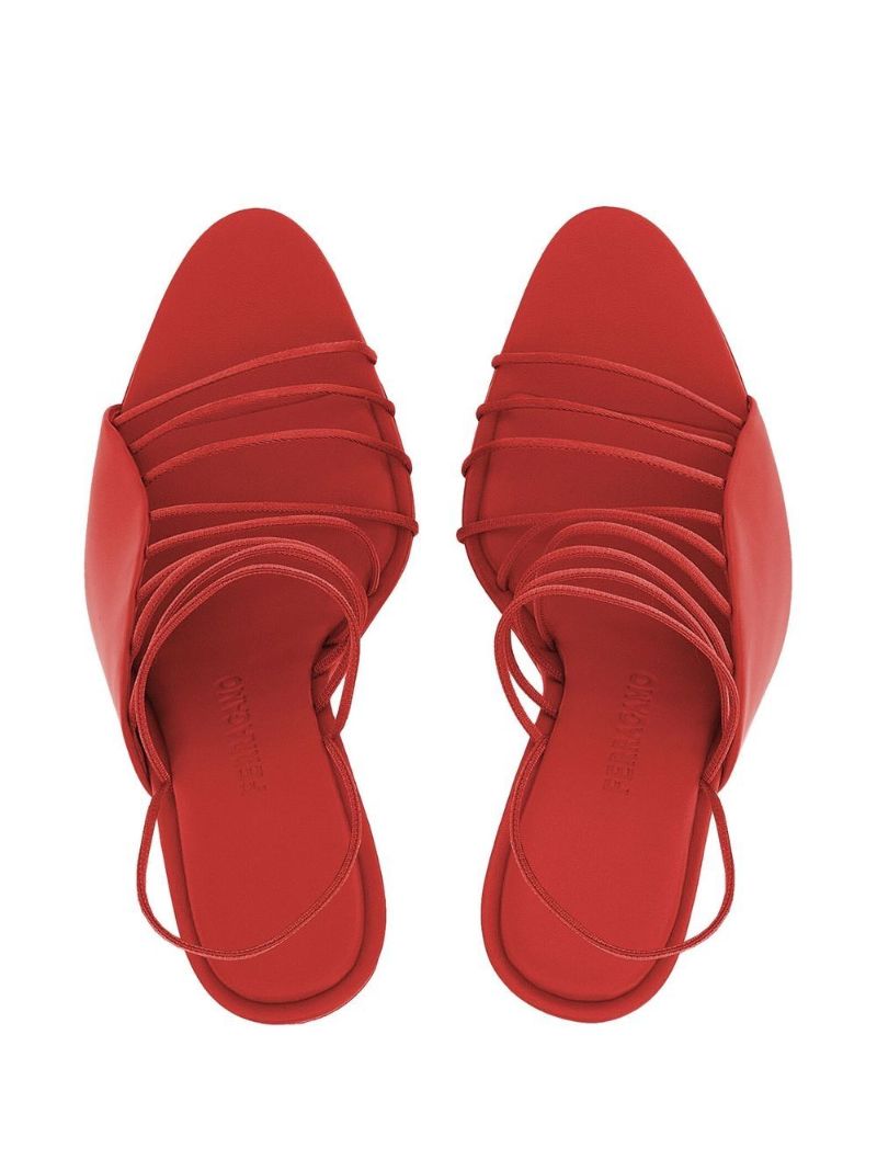 Red Mignon 105 Leather Sandals