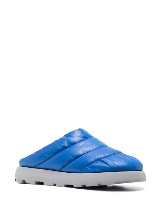 Blue Onda Padded Quilted Mules
