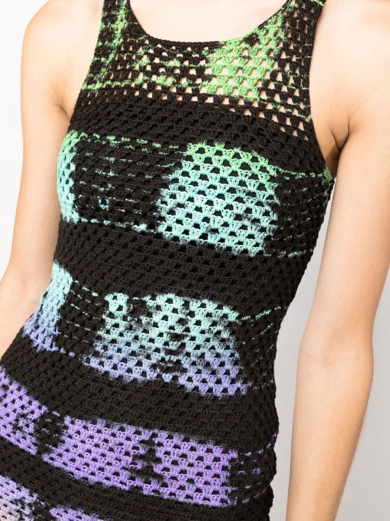Black Racerback Knitted Mini Dress