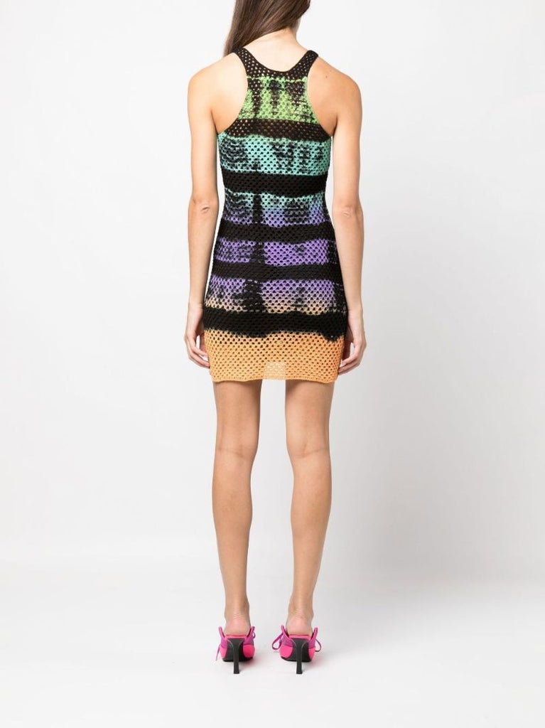 Black Racerback Knitted Mini Dress