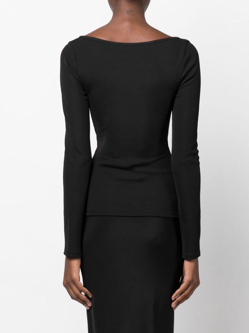 Black Escape Cutout Crop Top