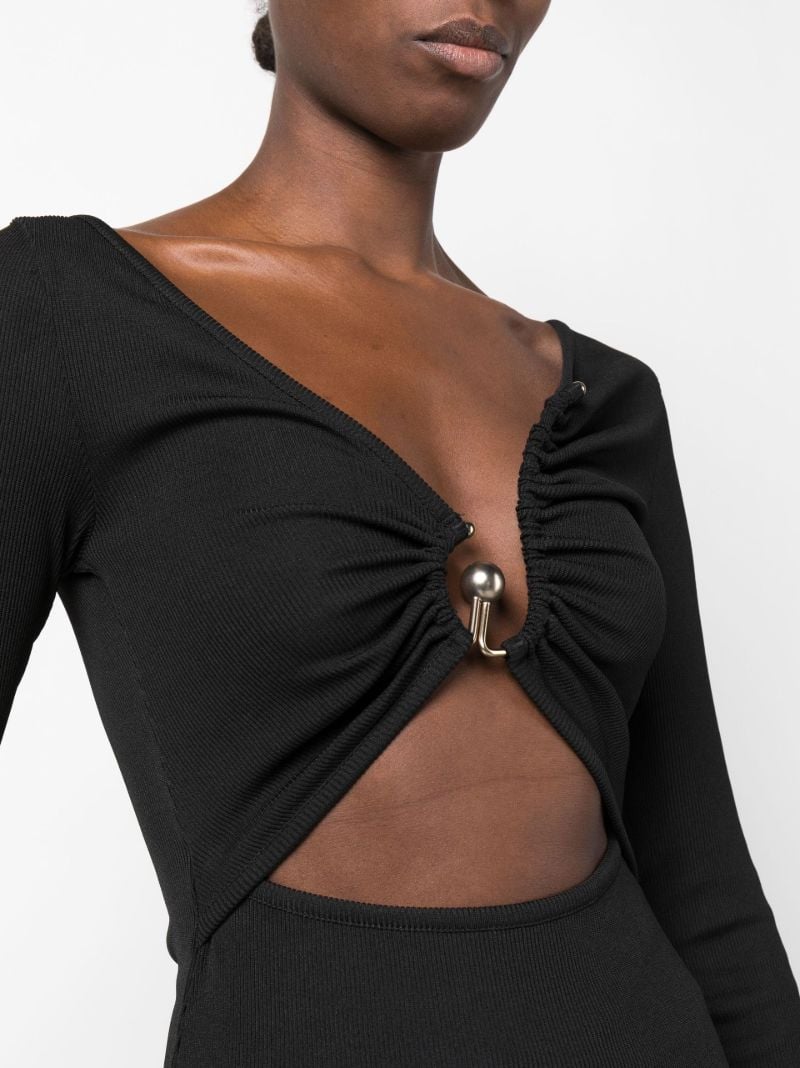 Black Escape Cutout Crop Top