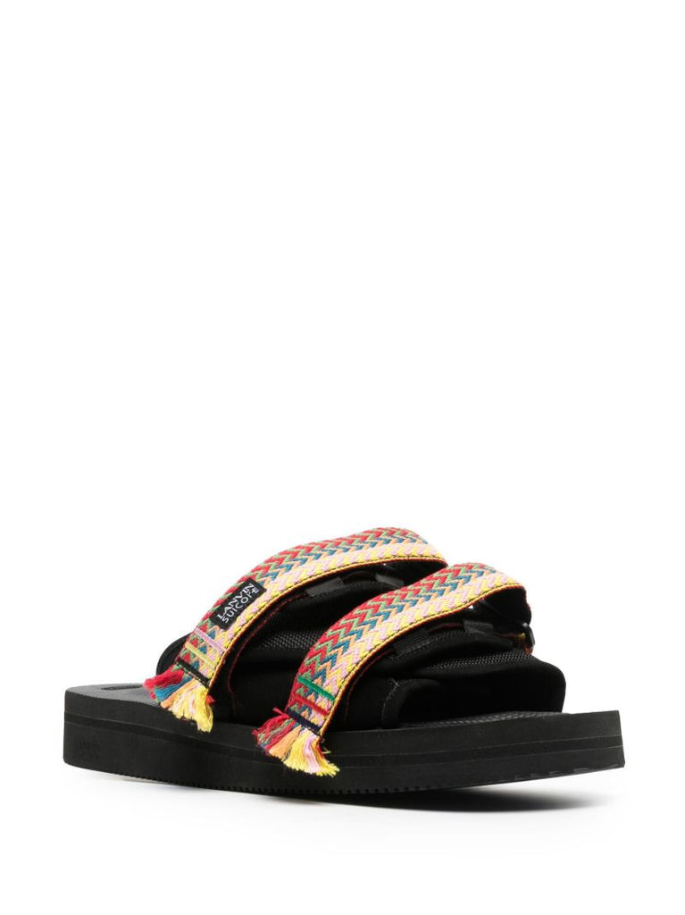 X Suicoke Black Curb Woven Sandals