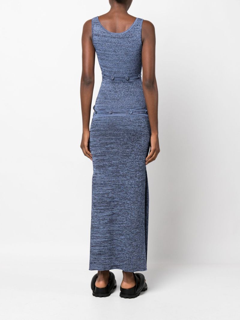 Blue Deconstruct Ribbed Tank Dress