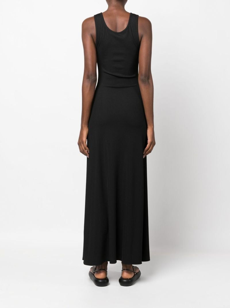 Black Polar Orbit Cutout Dress