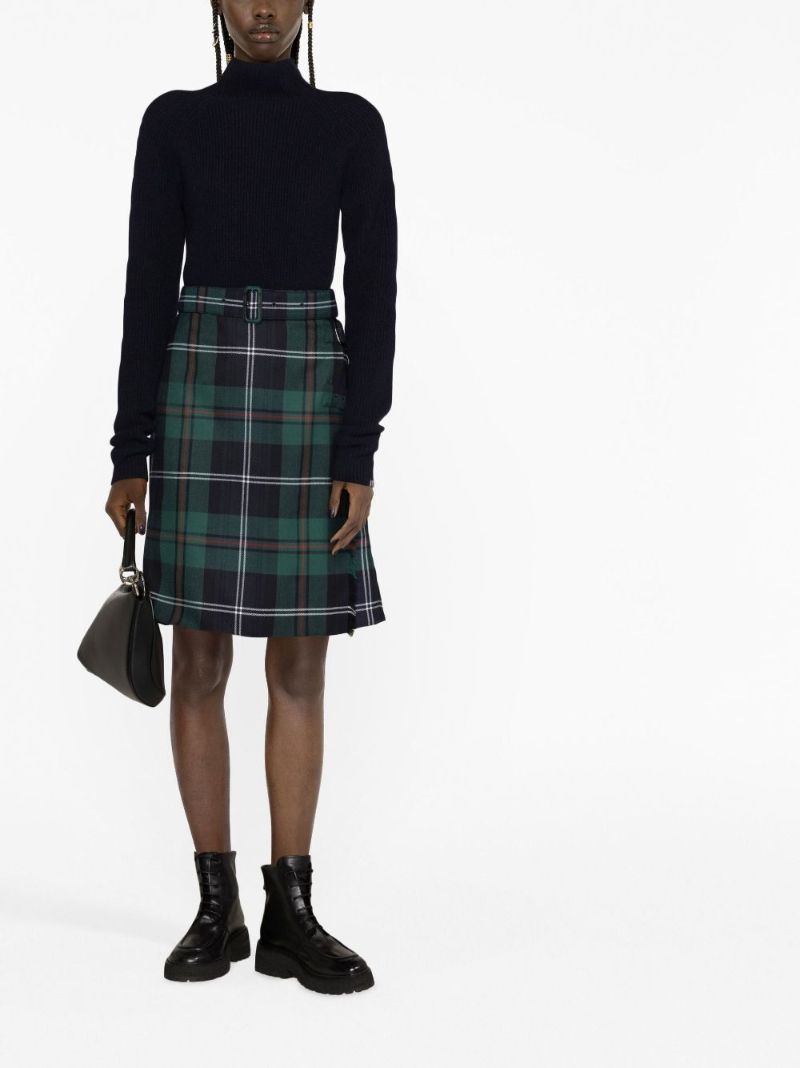 Green Checked Wool Kilt