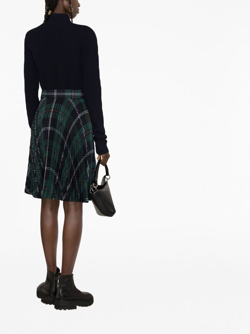Green Checked Wool Kilt