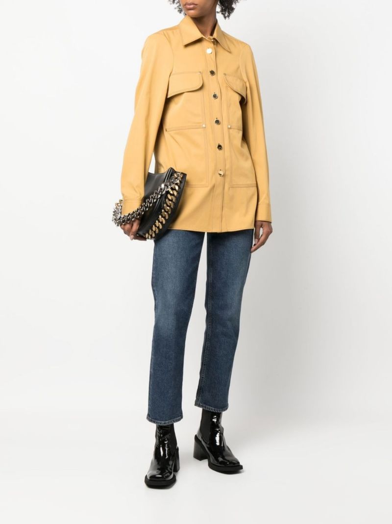 Yellow Panelled Cotton Overshirt