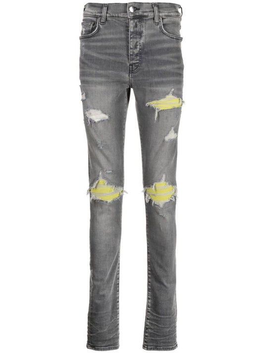 Grey Mx1 Ultra Suede Skinny Jeans