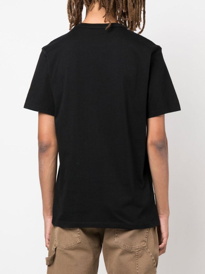 Black Chillax Fox Patch T-shirt