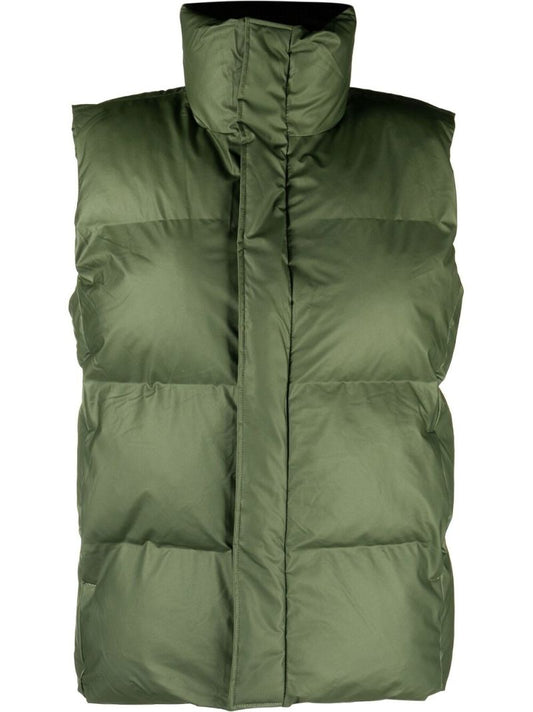 Green Boxy Puffer Gilet