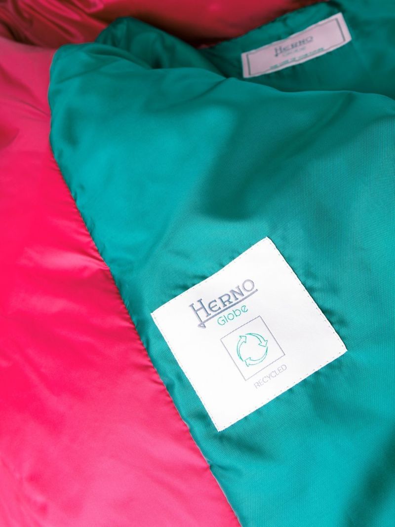 Pink Globe A-shape Satin-effect Coat
