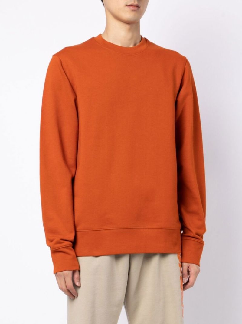 Red Logo Print Cotton Sweatshirt