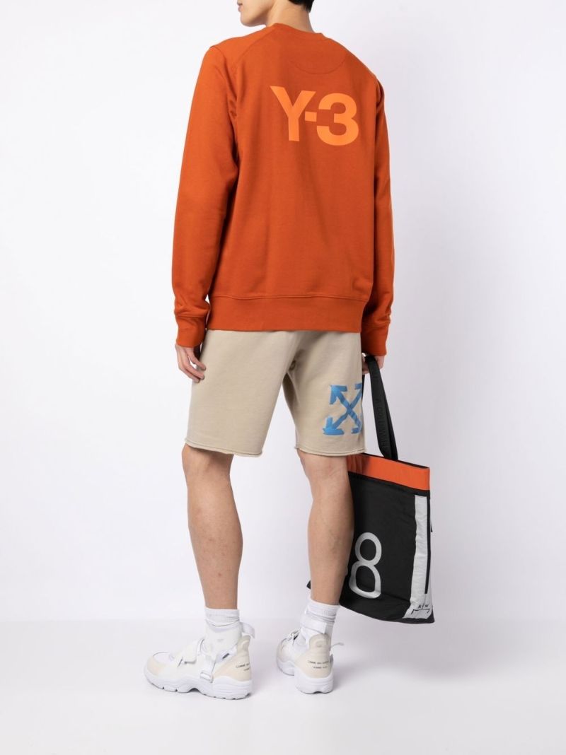 Red Logo Print Cotton Sweatshirt