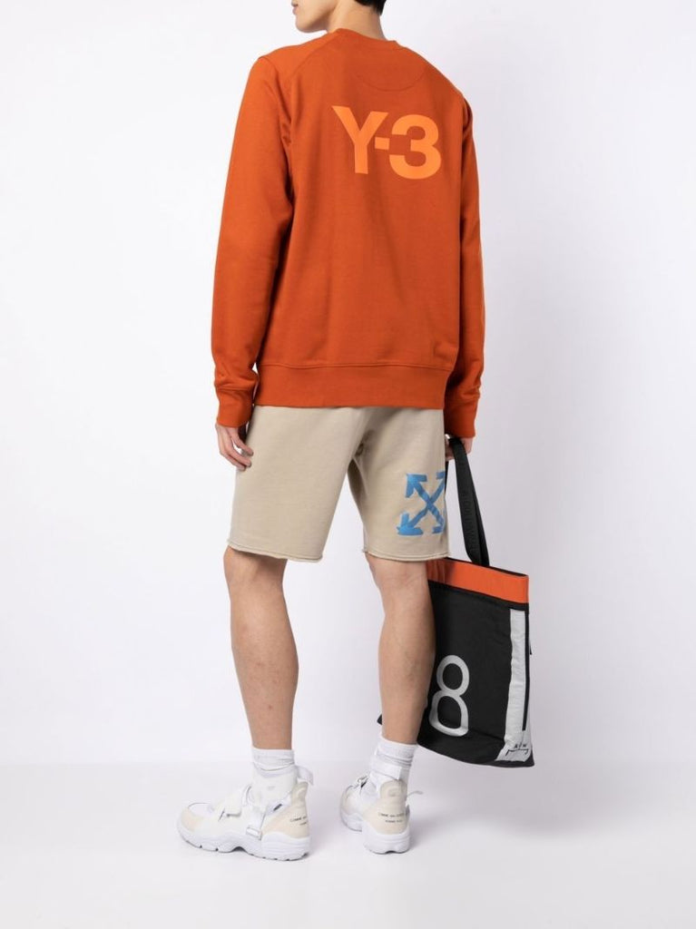 Red Logo Print Cotton Sweatshirt