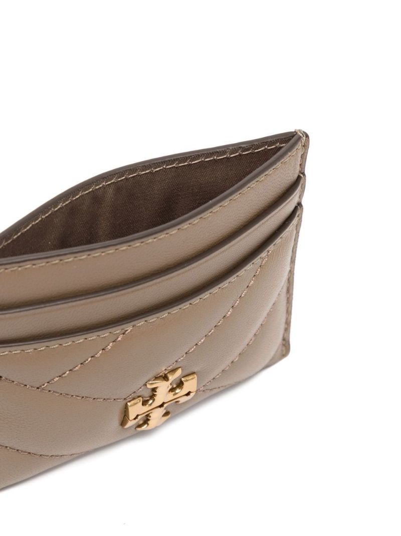 Neutral Kira Quilted Leather Cardholder