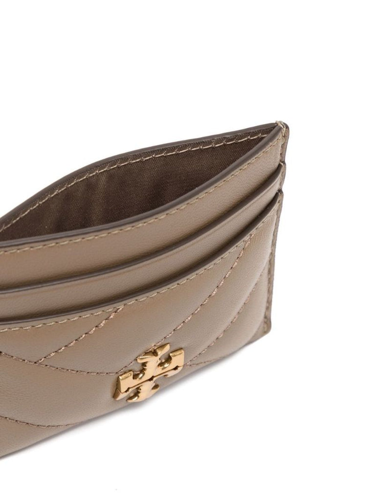 Neutral Kira Quilted Leather Cardholder