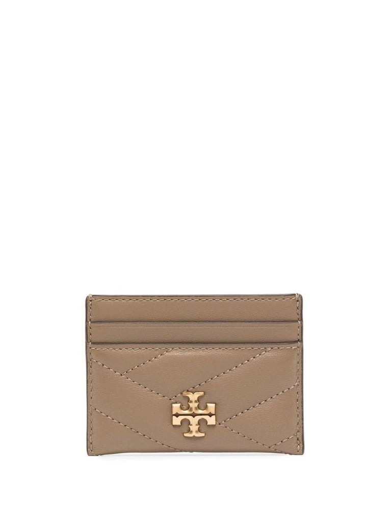 Neutral Kira Quilted Leather Cardholder