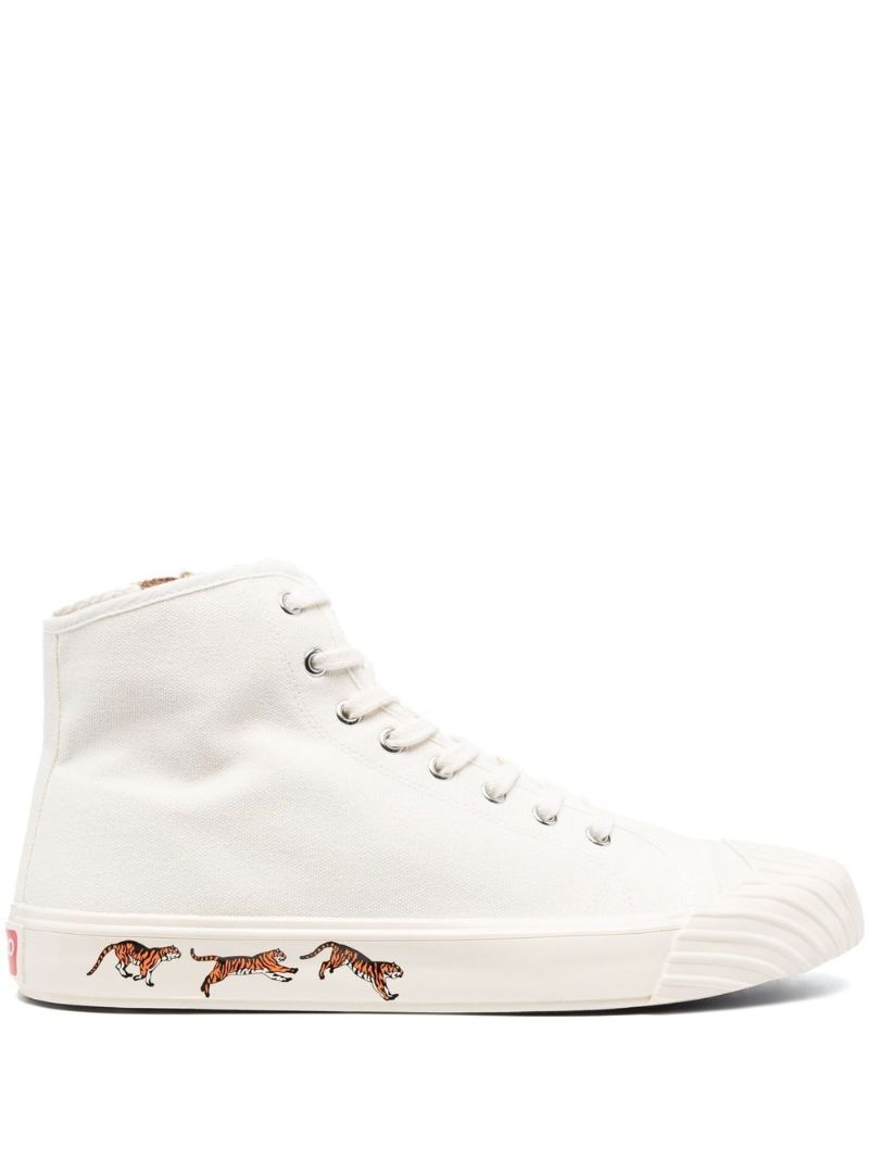 White Kenzoschool Hi-top Sneakers