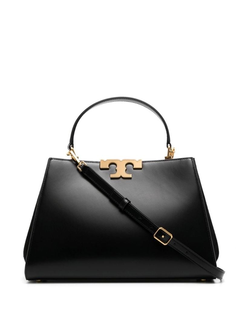 Black Eleanor Leather Satchel Bag