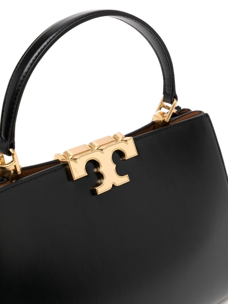 Black Eleanor Leather Satchel Bag