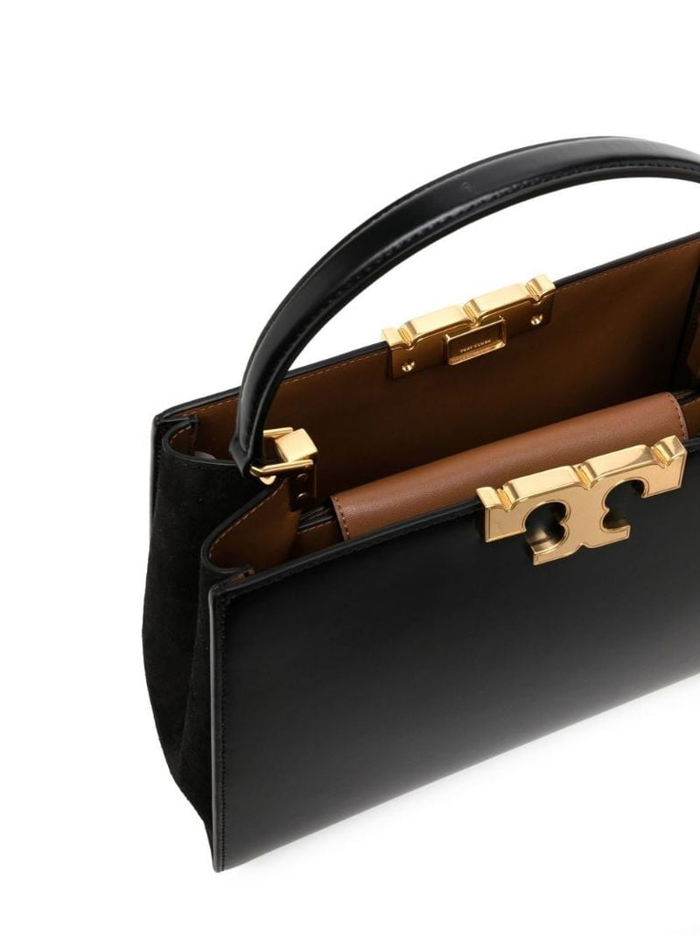Black Eleanor Leather Satchel Bag