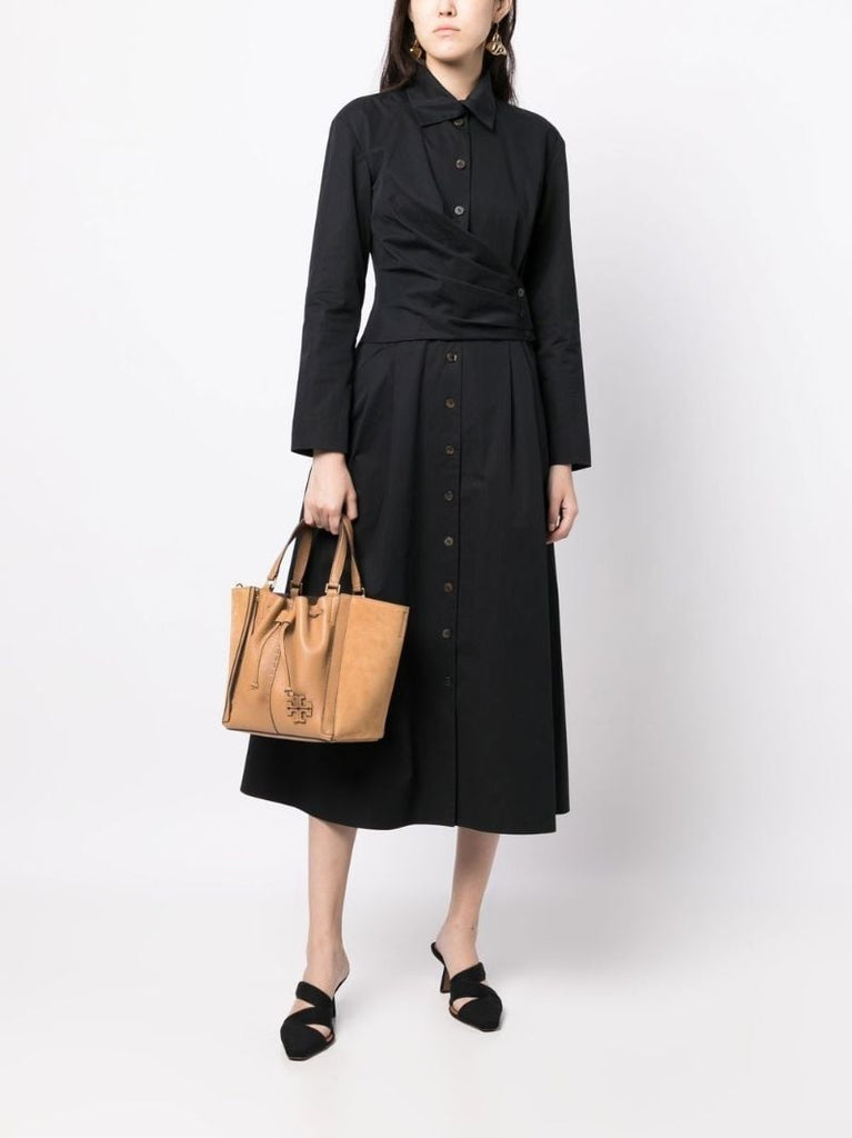 Brown Mcgraw Dragonfly Leather Tote Bag