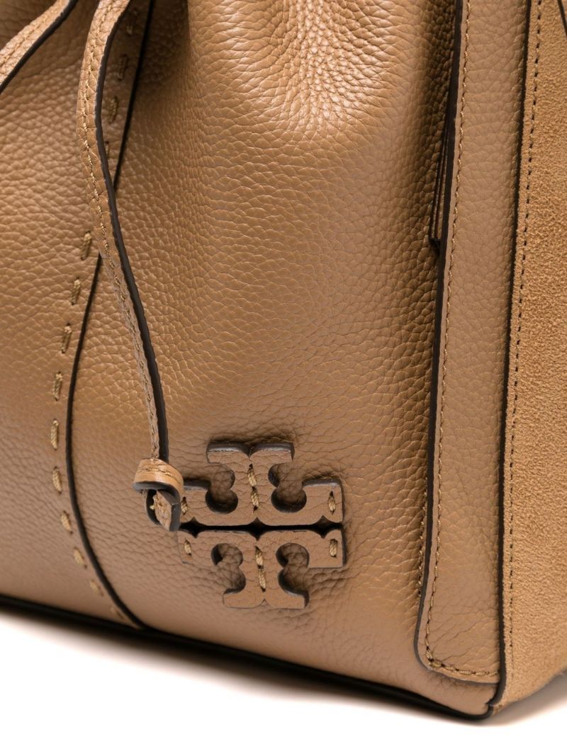 Brown Mcgraw Dragonfly Leather Tote Bag