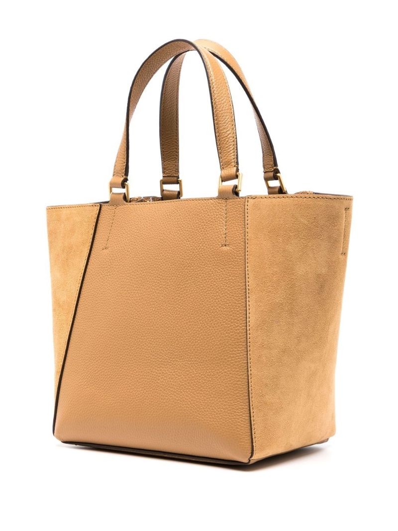 Brown Mcgraw Dragonfly Leather Tote Bag
