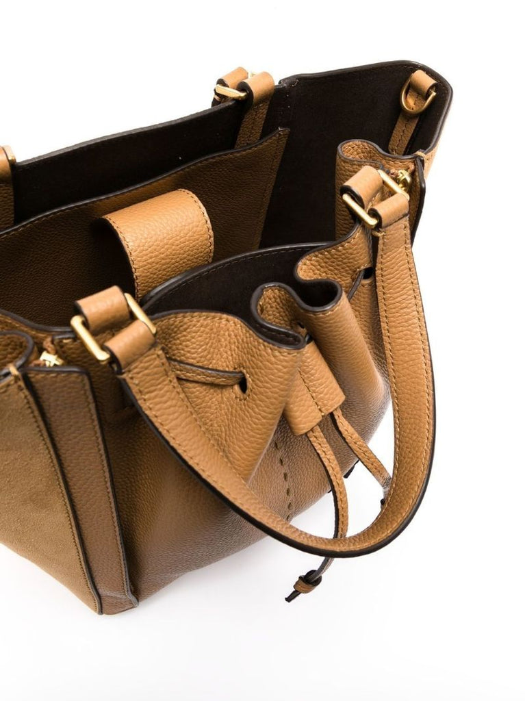 Brown Mcgraw Dragonfly Leather Tote Bag