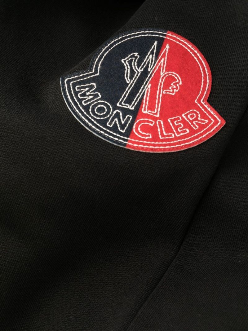 Black Logo Patch Track Pants