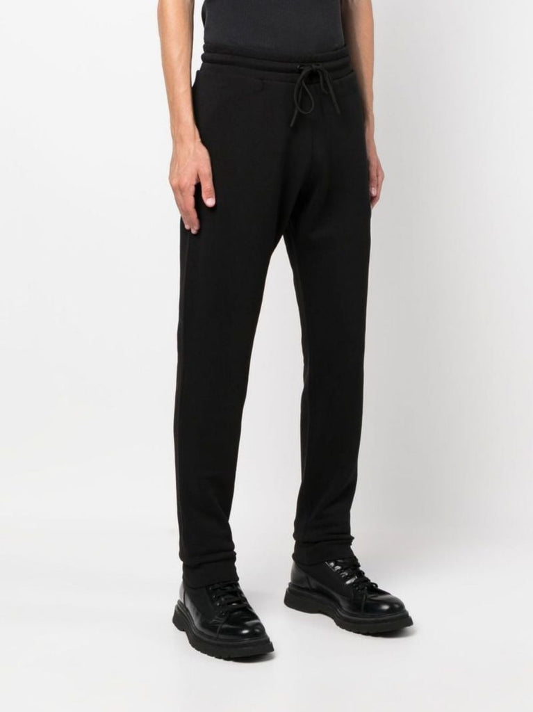 Black Logo Patch Track Pants