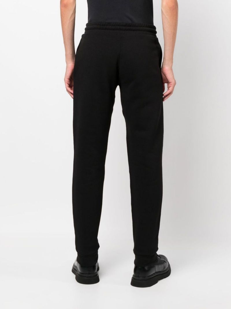 Black Logo Patch Track Pants