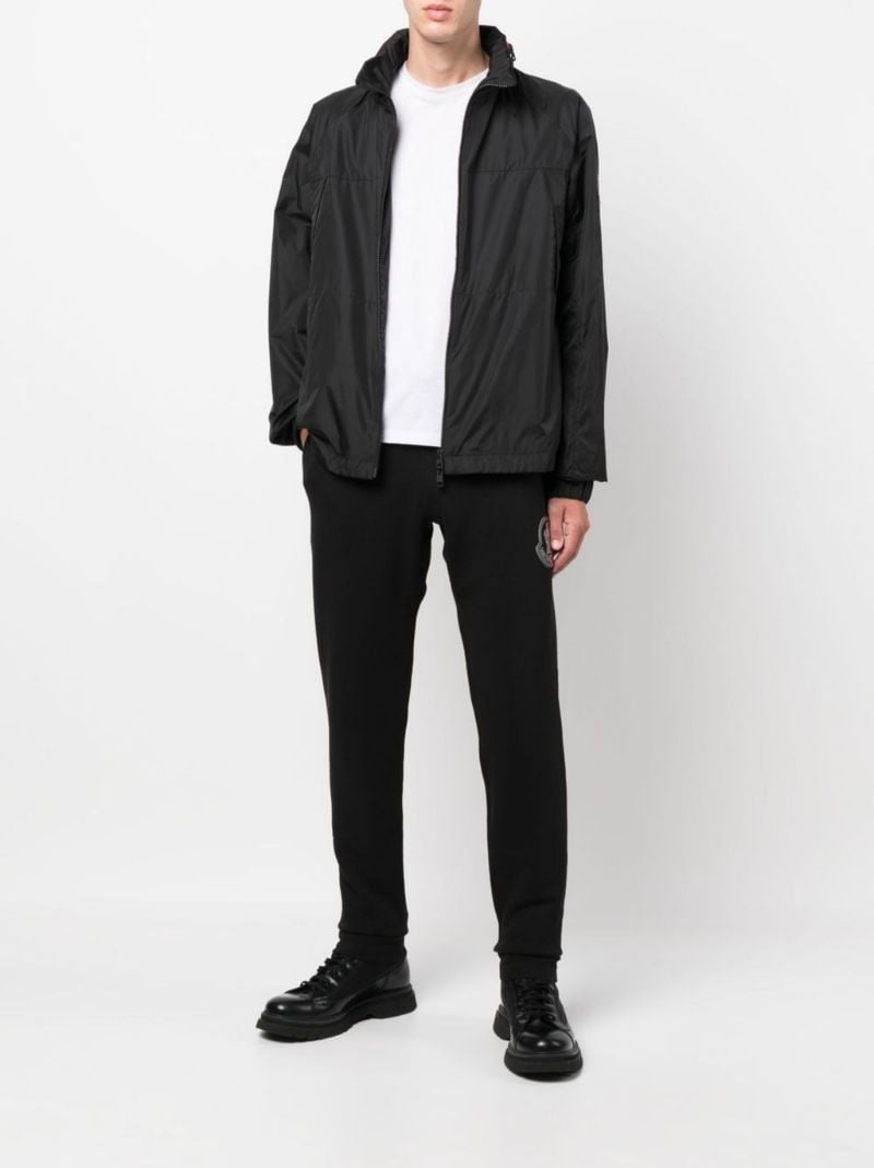 Black Logo Patch Track Pants