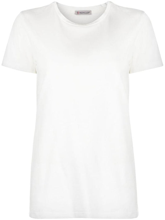 White Crew-neck Cotton T-shirt