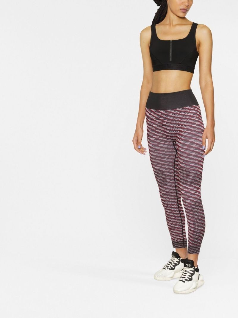 Red Knit Training Leggings
