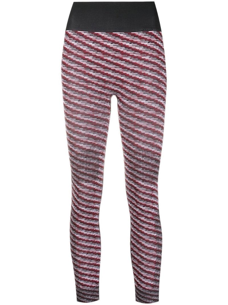 Red Knit Training Leggings