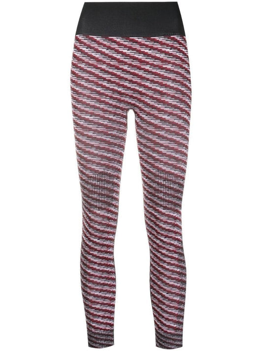 Red Knit Training Leggings
