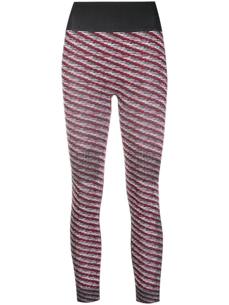 Red Knit Training Leggings