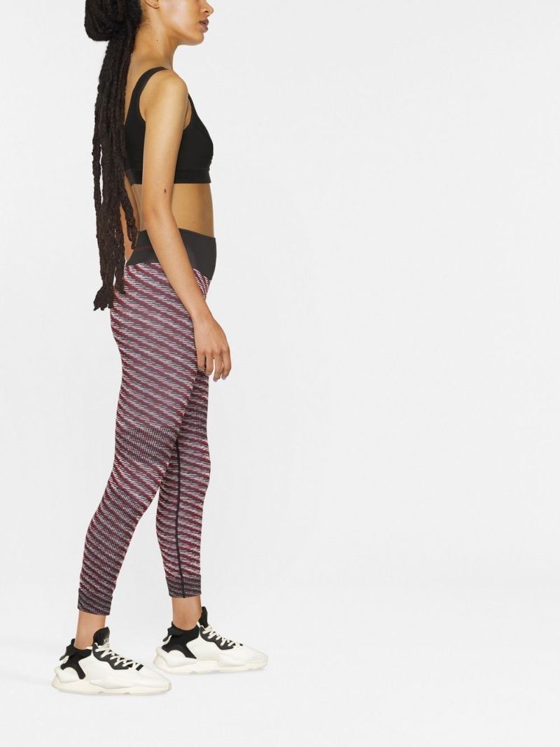 Red Knit Training Leggings
