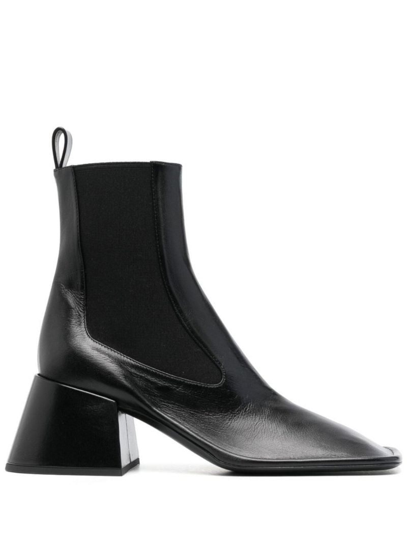 Black 65 Leather Ankle Boots