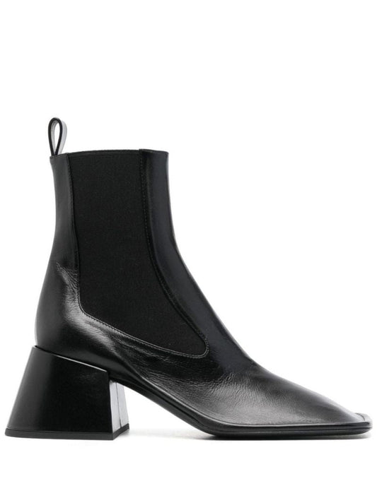Black 65 Leather Ankle Boots