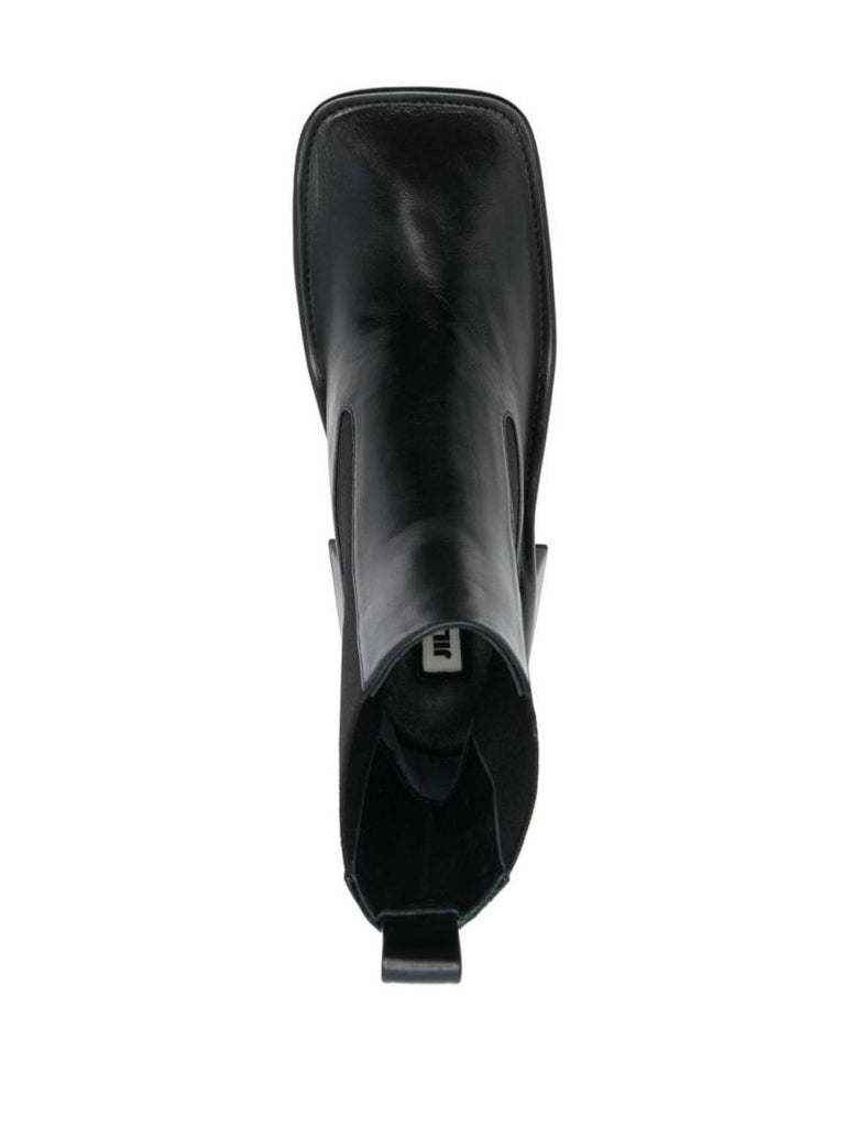 Black 65 Leather Ankle Boots