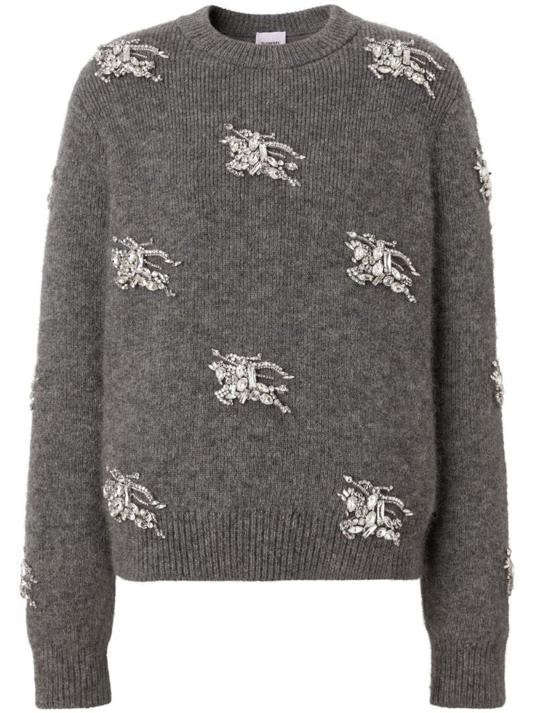 Grey Crystal Ekd Sweater