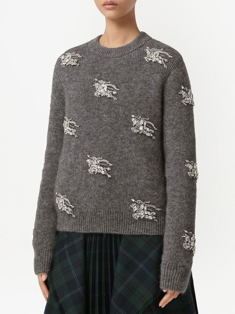 Grey Crystal Ekd Sweater