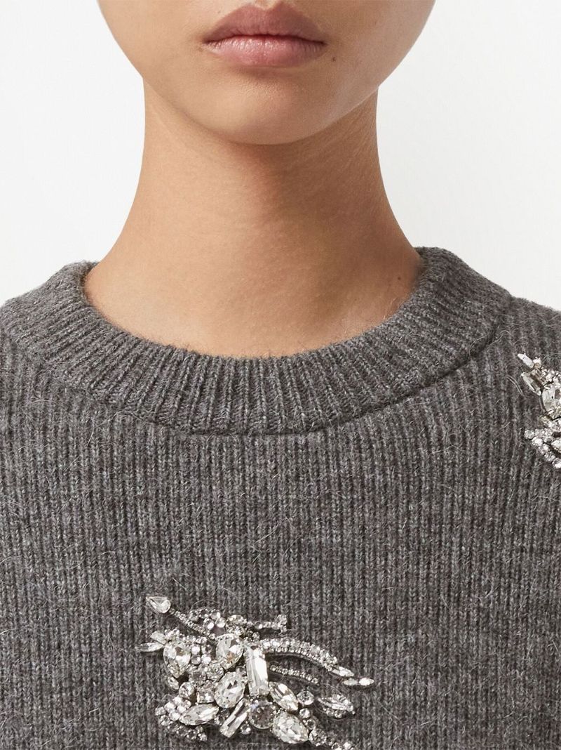 Grey Crystal Ekd Sweater