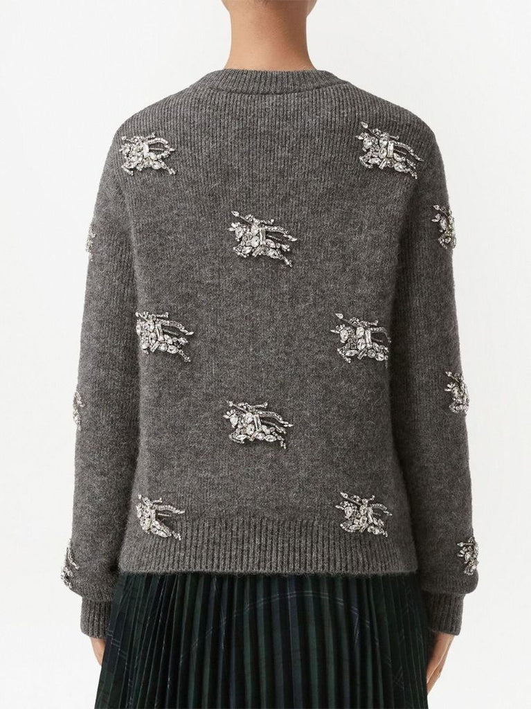 Grey Crystal Ekd Sweater