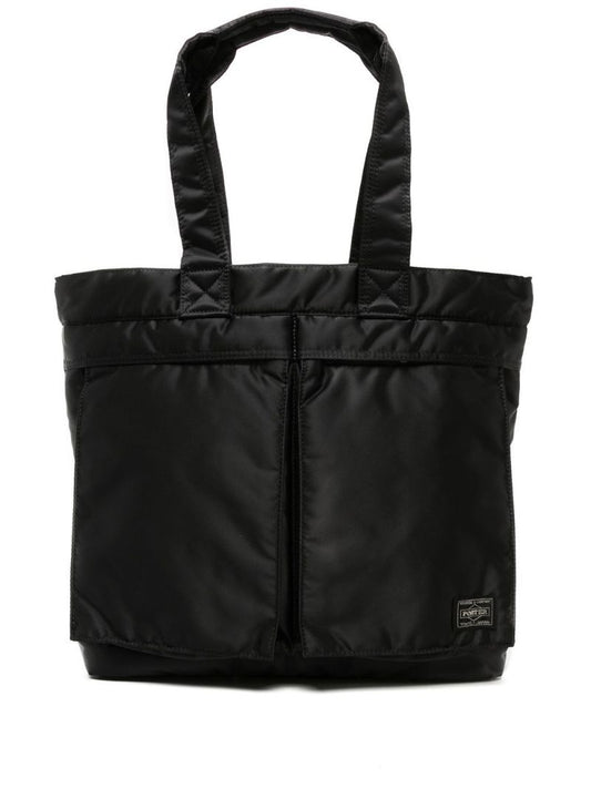 Black Tanker Nylon Tote Bag